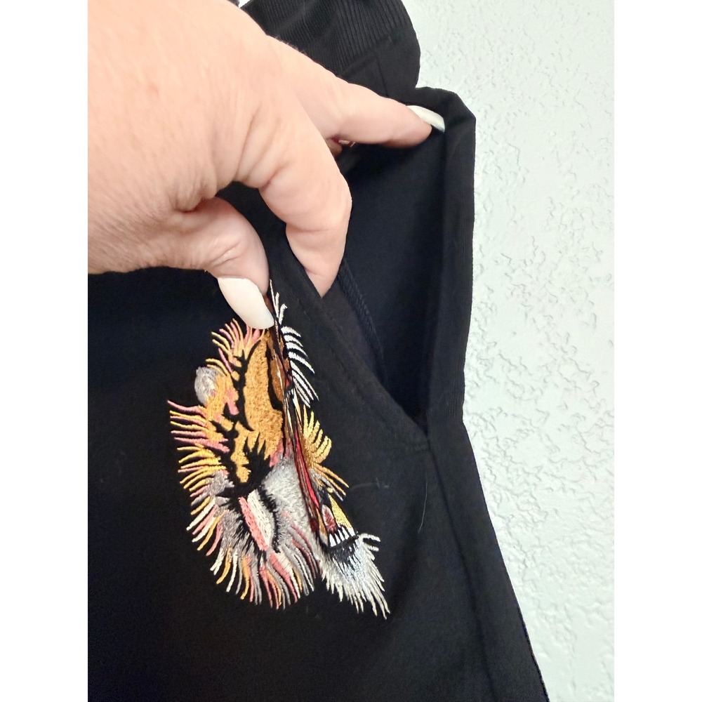 Gucci Mens Black Tiger Head Embroidered Sweat Shorts‎ Made in Italy *US L-XL* - Picture 3 of 9